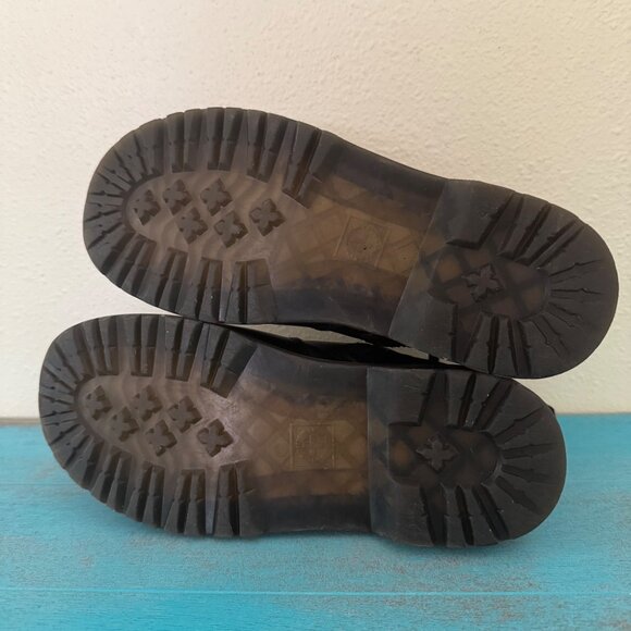 Dr. Martens Kids 2976 Leonore Y Boots Black Smooth Finish Leopard Size 3 - Picture 10 of 10